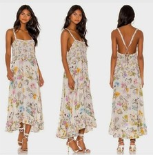 Spell and The Gypsy Collective Posey Strappy Midi Dress (Size Medium)