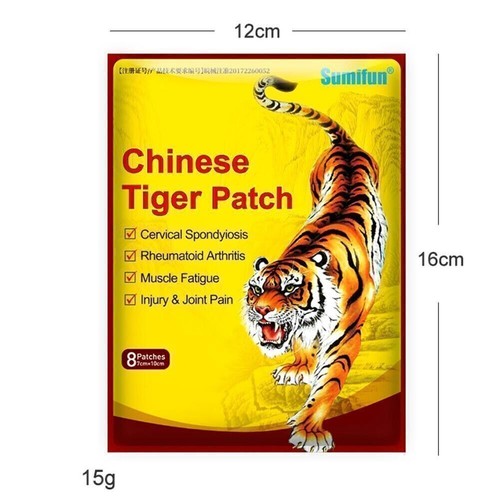 80 Tiger Patch Chinese Medical Back Heat Pain Relief Plaster Pad Balm Arthritis~ - Picture 7 of 19