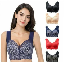 Women's Ultimate Lift Stretch Full-Figure Seamless Lace Cut-Out Bra