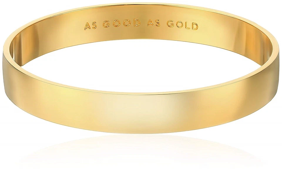 Kate Spade NY 166831 Womens Idiom 'As Good As Gold' Bangles Solid Gold Plated - Image 2 of 3