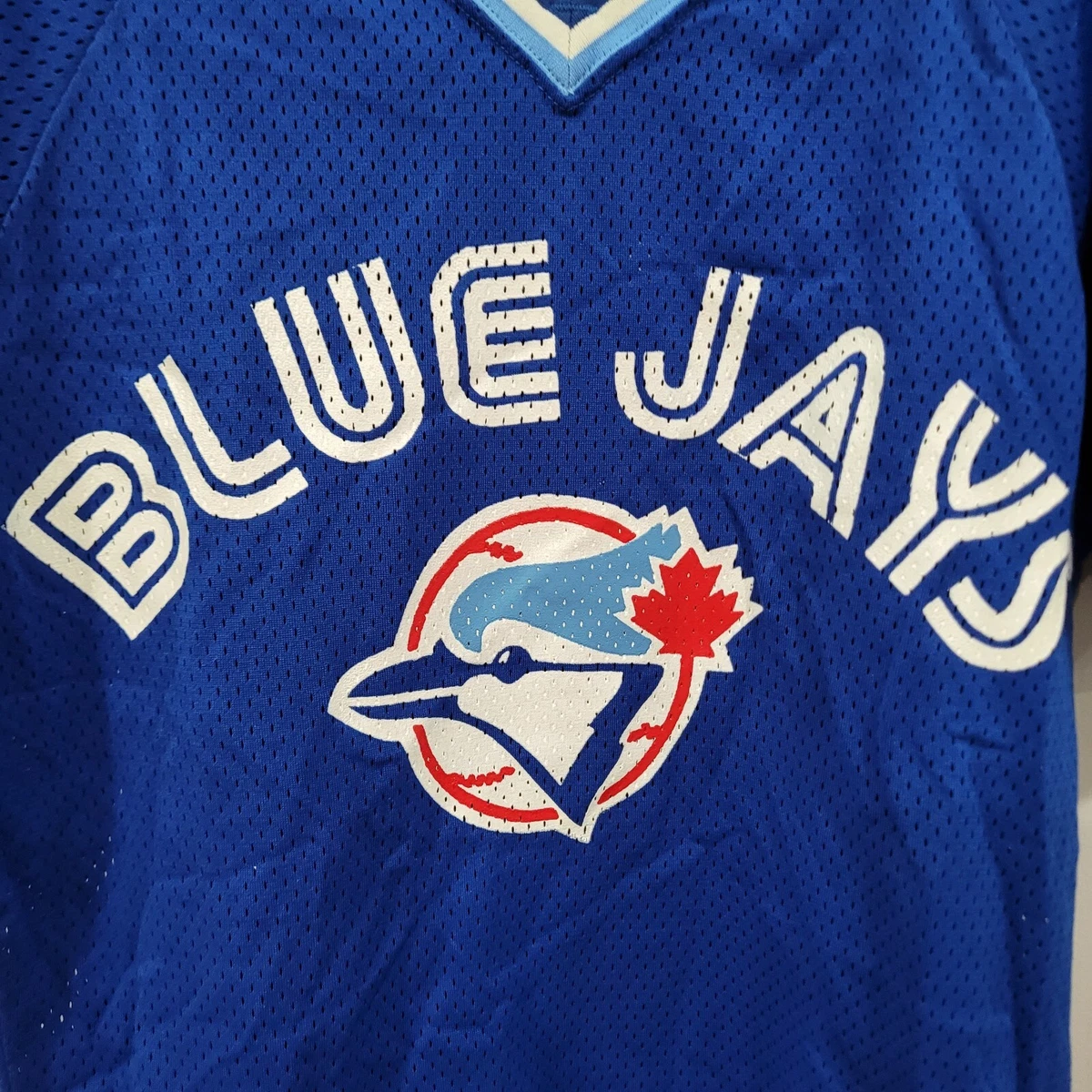 Vintage 80s Sand Knit Medalist Toronto Blue Jays 3 Mesh Baseball Jersey  Mens M