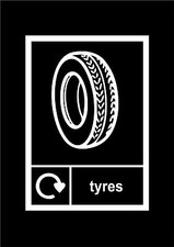 RECYCLING / WASTAGE / DISPOSAL semi-rigid plastic signs 3 sizes bin plastic cans