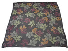 LAURA ASHLEY - Autumn Print - 33" Square -Sheer 100% Silk Scarf!