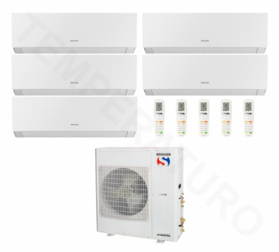 Sinclair Marvin 5-Raum Multisplit Klimaanlage 5x 2,7 kW A++/A+ WiFi R32