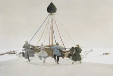 Andrew Wyeth: Snow Hill 22x30 Archival Quality Fine Art Print