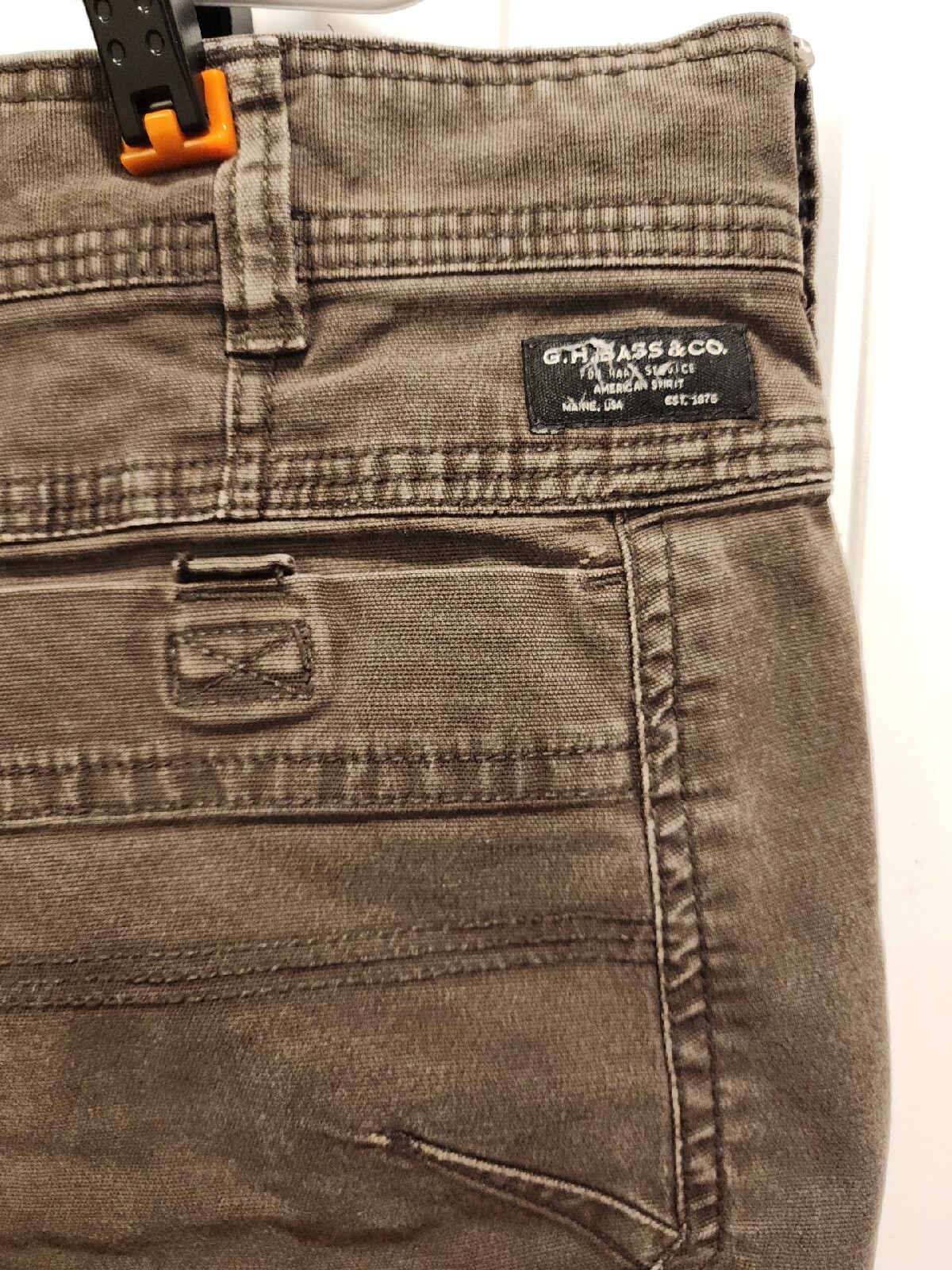 MEN'S 42X30 GH BASS PANTS HEAVY MATERIAL ZIP POCKET R… Gem