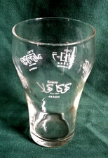 Vintage Libbey Coca-Cola Coke Drinking Glass 16oz Weighted Flared Rim Languages