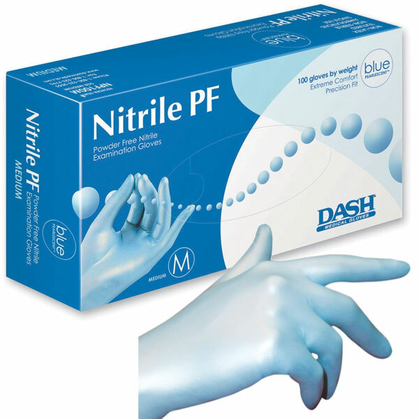 Dash Medical NPF100XL Nitrile PF Exam Gloves Powder Free XL