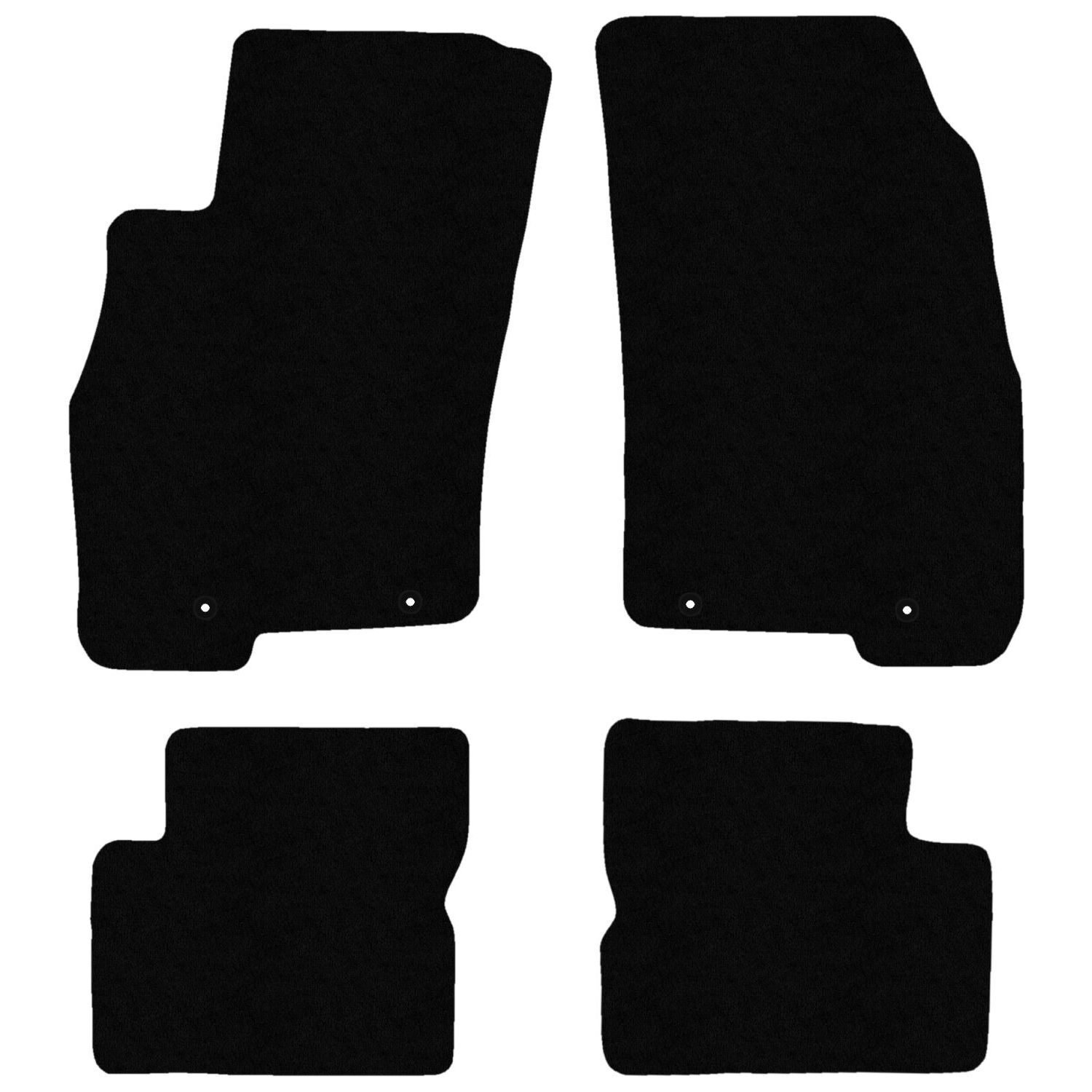 Tapis de sol velour pour Alfa Romeo Mito en finition premium marron perforé