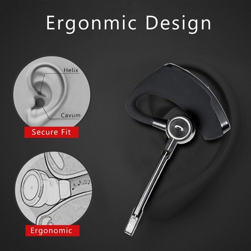 Wireless Bluetooth Headset Men Business Earphone Sports Earbud with Microphone - Picture 2 of 9