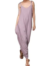 Oversized tie sleeve romper