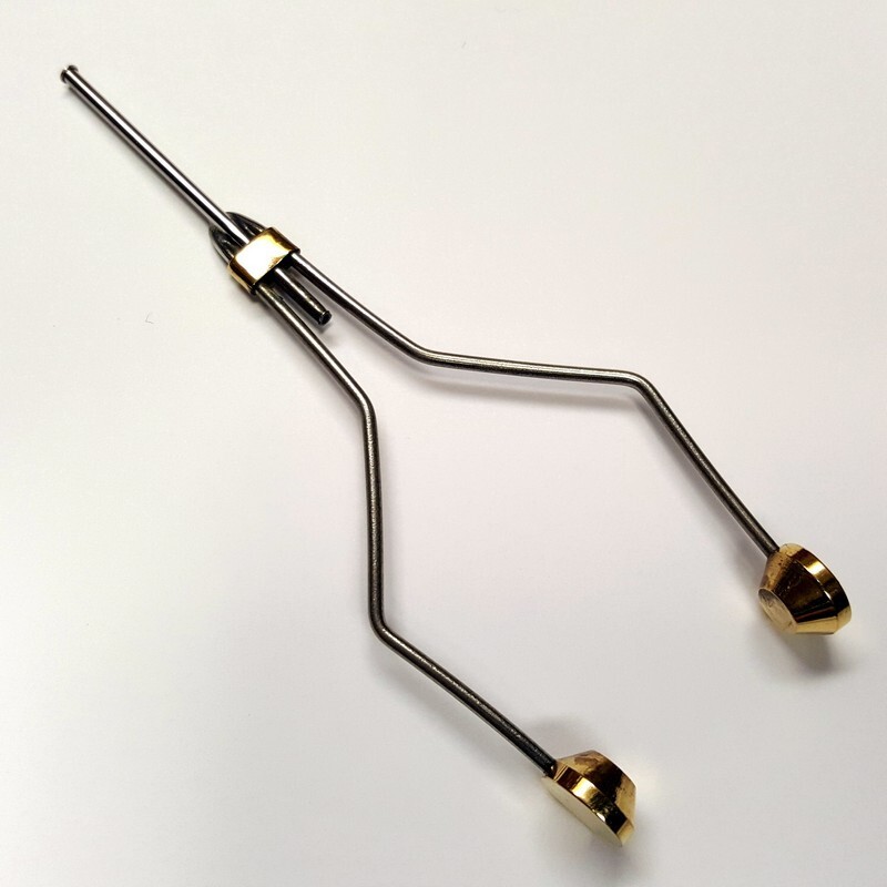Y BOBBIN HOLDER WITH FLUTED TIP FOR FLY TYING
