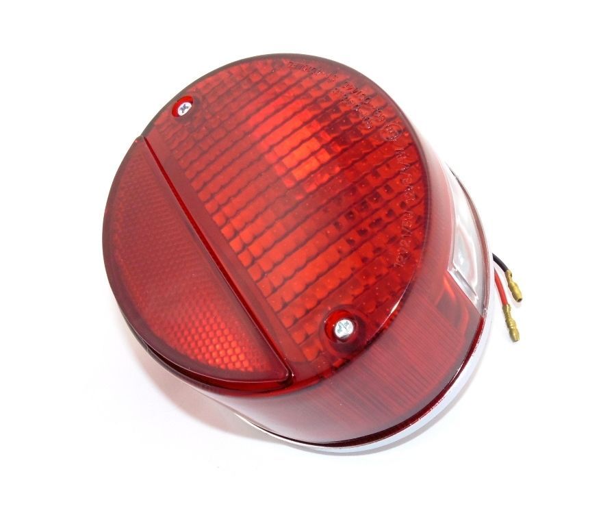 Feux arrière 23024-069 Kawasaki H2 750 Mach IV 1972-1975 en chrome et verre rouge