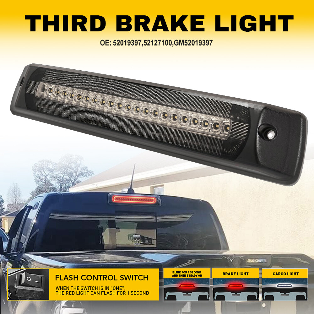 2015-2023 Chevy Colorado Canyon LED Third Brake Cargo Light Black