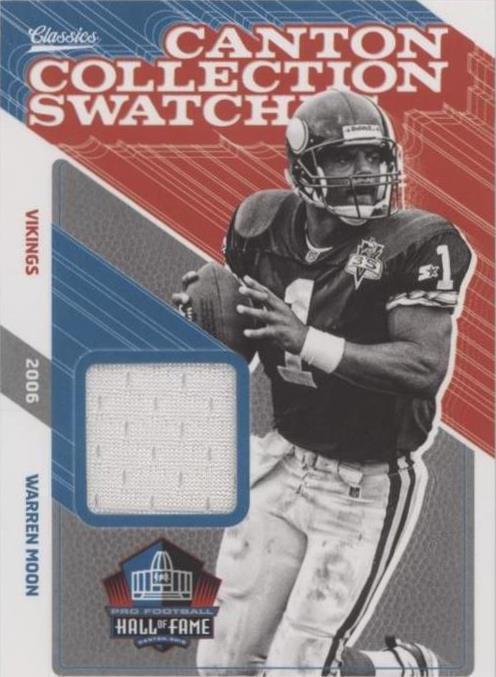 Canton Collection 2018 Panini Classics - Canton Collections Swatches Warren Moon #20 (MEM ...