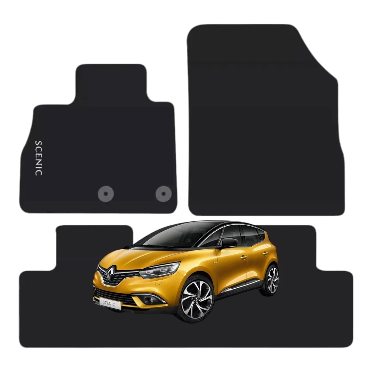 ASC tappetini auto set anteriori 2pz RENAULT CLIO IV SERIE 2012-2019