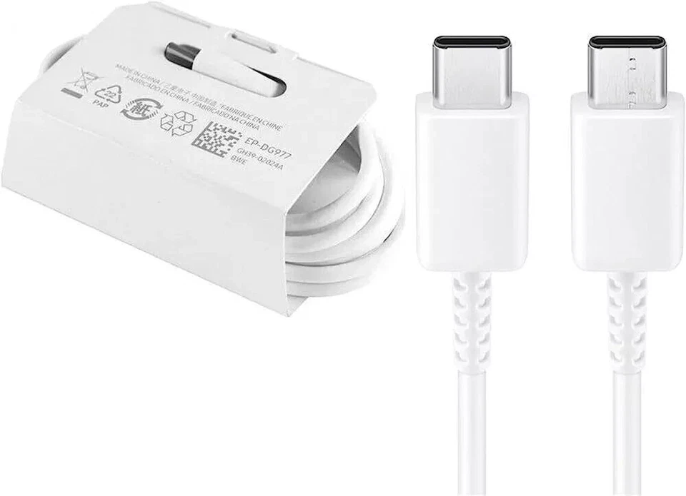 100% Genuine Samsung FAST Charger Plug Type C Cable For Galaxy A20e A22 A02s A12 - Image 4 of 4