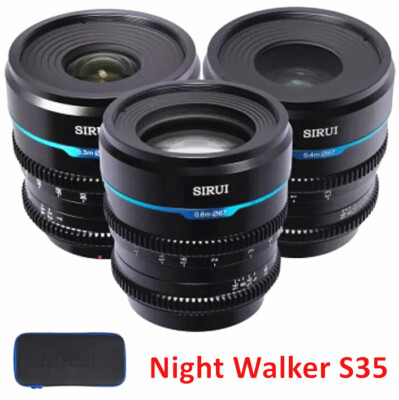Sirui 24mm 35mm 55mm T1.2 S35 Night Walker Cinema Lens for Canon
