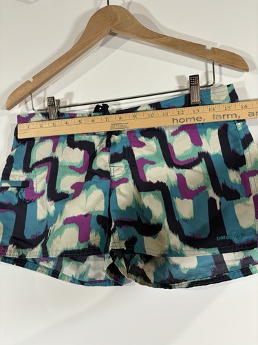 Patagonia Wavefarer 3" Board Shorts Womens Size 6 Tie Dye Hiking Zip Pocket - Picture 4 of 10