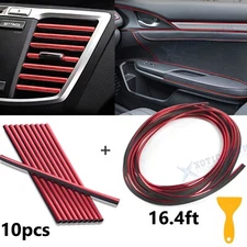 16.4ft Car Gap Filler Insert Strip +10 Air Conditioner Vent Outlet Moulding Trim