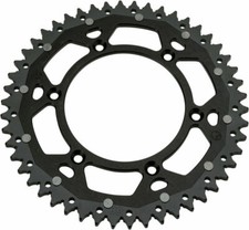 Moose Racing Motorcycle Dual Sprocket Aluminum/Steel Ring 50T Black 1210-1520
