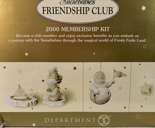 De Colección Snowbabies 2000 Kit de Membresía Retirado Navidad Figura Adorno Pin Departamento 5 - Imagen 21 de 21