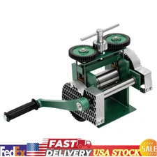 Rolling Mill Machine Rollers Metal Wire Flat Jewelry Tool Manual Combination USA