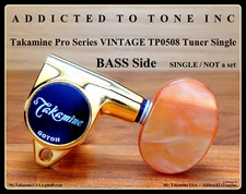 Takamine Pro Series Vintage TP0508 Tuner SINGLE  /  BASS Side  / OEM Part