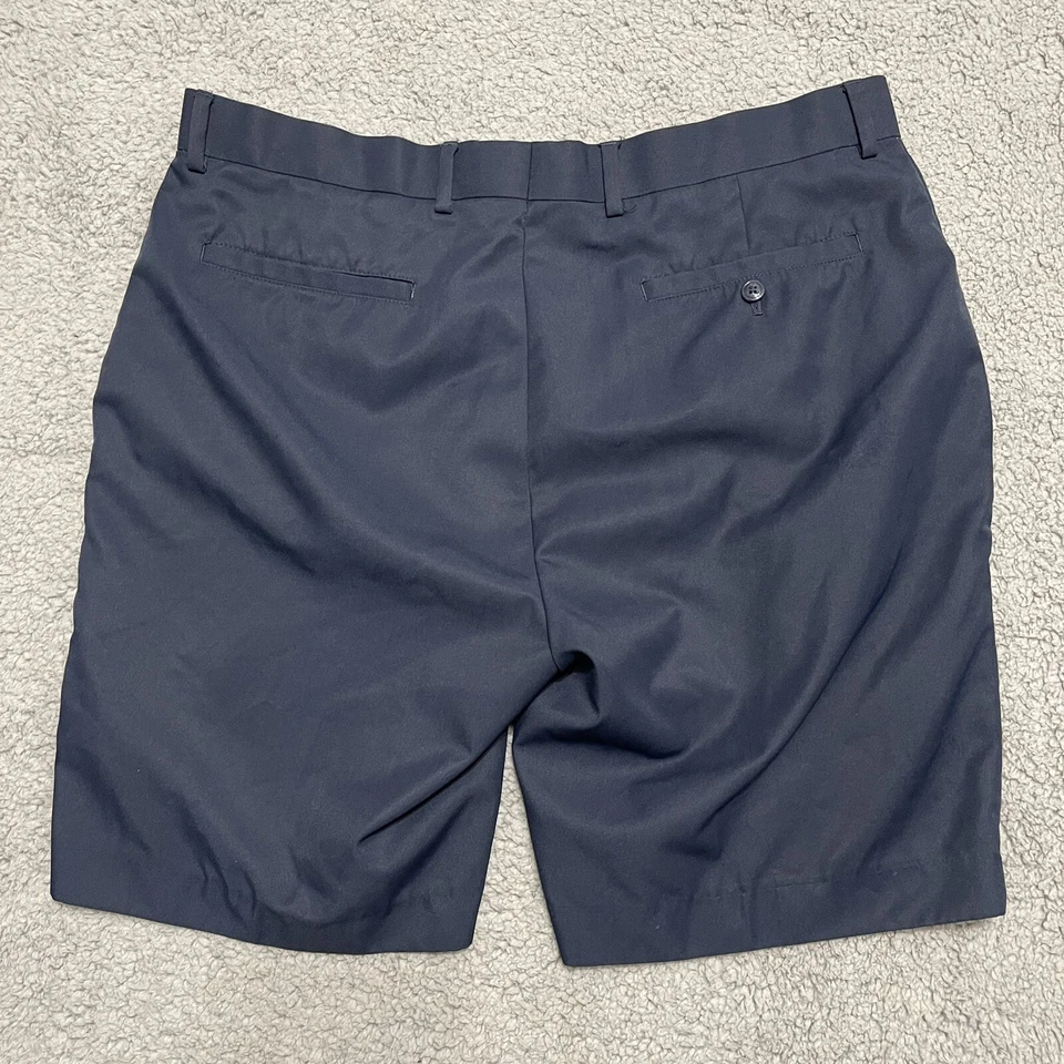 Pantalones Cortos de Golf Louis Raphael Para Hombre Talla 38 Frente Plano Azul Marino Poliéster Fácil Cuidado Foto 3 de 4