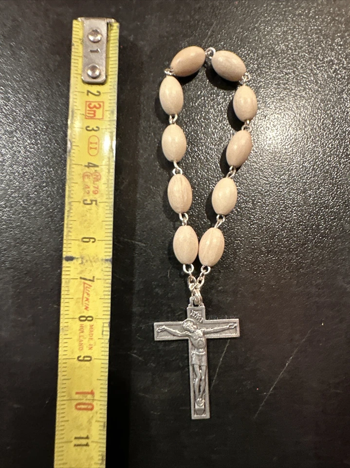 Rare Joli Ancien Chapelet Dizainier  Enfant Religieux Rosary French Antique 1960 - Photo 2/2