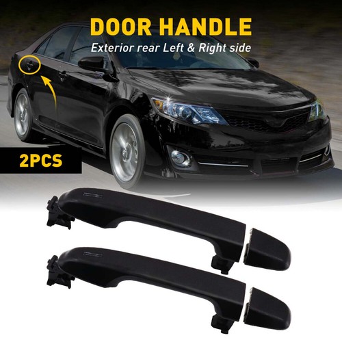 Exterior Door Handle Rear Left or Right For 2012-2017 Toyota Camry Black US 2Pcs - Picture 10 of 16
