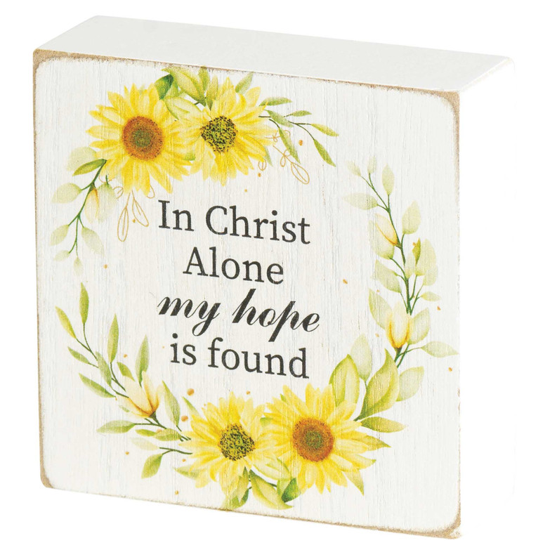 Настольная табличка In Christ Alone My 3x3