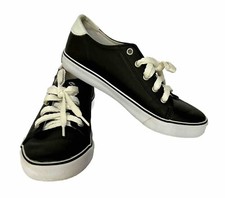 Kid  s Polo Ralph Lauren Black Faux Leather Sneakers Size 3