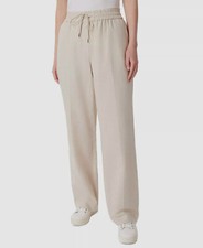 Jones New York Womens Beige Linen-Blend Drawstring Pants Size XL