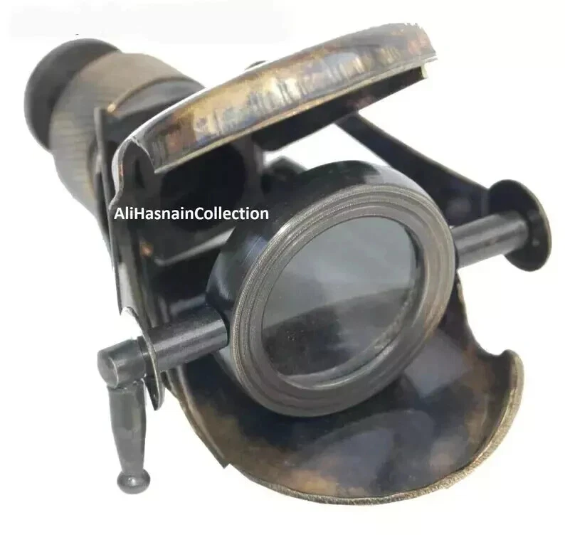 Massives Messing Monokular 4" Reisefernrohr Fernglas Antik - Bild 4 von 4