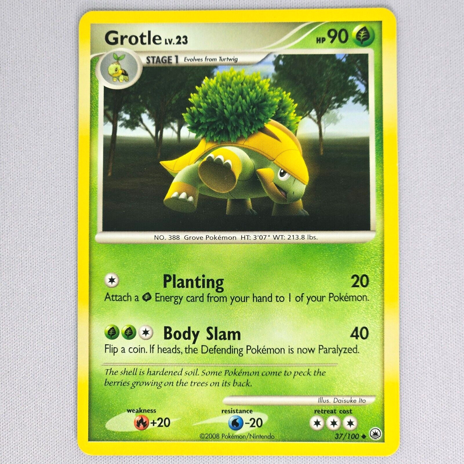 Grotle 37/100 Majestic Dawn Regular Uncommon Pokemon Card TCG English LP