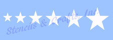 STAR STENCIL ASSORTED SIZES STARS BORDER CELESTIAL TEMPLATE PAINT ART CRAFT NEW