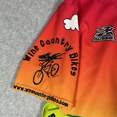 Maillot Cycliste Femme - Australien - Taille L - Manches Courtes - Multicolore