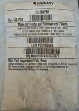 FABORY U07410.013.0075 SHCS,Flat,Alloy Steel,#6-32x3/4",PK100