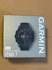 9x Garmin fēnix 7 Solar GPS Watch Slate Gray/Black SEALED Touchscreen Fenix