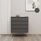 Modern Golden Legs 4 Drawer Chest of Drawers Storage Bedroom Furniture Cabinet