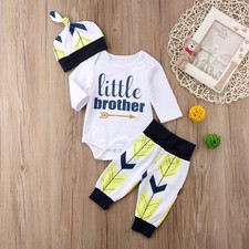 Newborn Baby Boy Toddler Clothes Jumpsuit Romper Bodysuit Pants Outfits Set