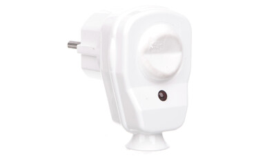 Abnehmbarer Winkelstecker mit Schalter und Anzeige w/u 16A 2P AWA-ŁKB weiß 51,25