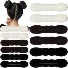 12 Pcs Hair Bun Maker Non Slip Hair Bun Shaper Curler Updo Ballet Hair Styling