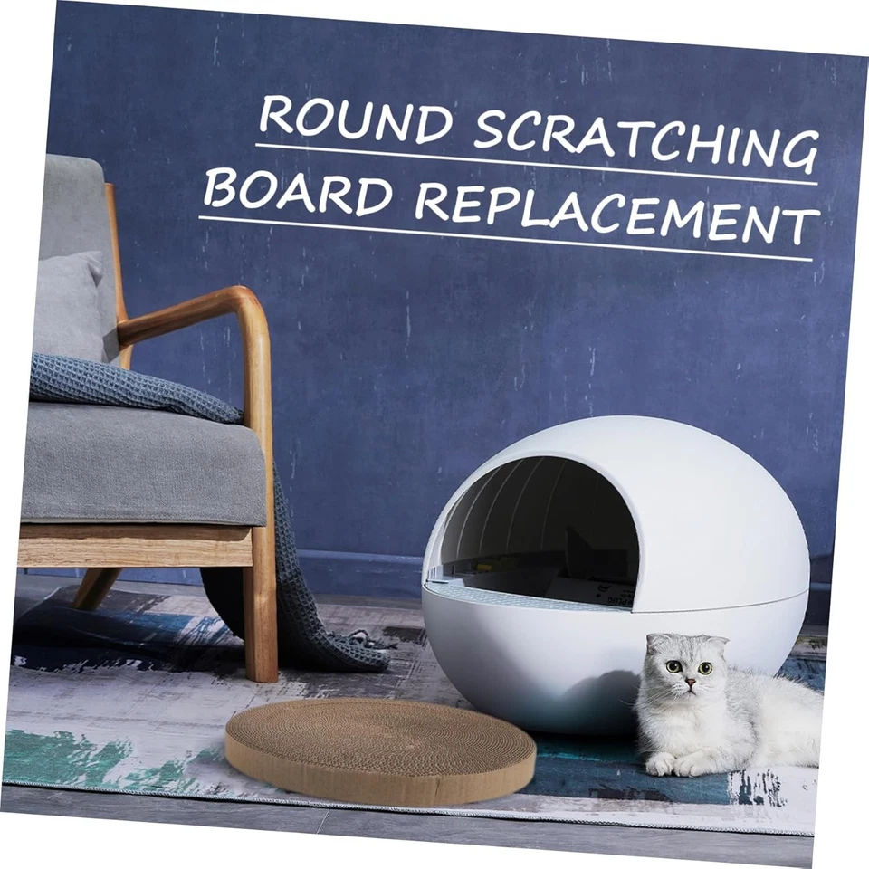 3 Pezzi di Ricambio in Cartone Ondulato Conveniente Tiragraffi per Gatti - Immagine 3 di 4