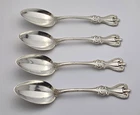 4 Towle OLD COLONIAL Sterling Silver Spoons  - 5 5/8" - 100g
