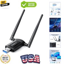 USB WiFi Adapter for Desktop PC - 1300Mbps Wi-Fi 5G 2.4G USB 3.0 Wireless Ada...