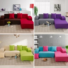 Solid Corner Sofa Covers Couch Slipcovers Elastica Material Sofa Skin Protector