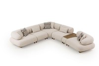 Stilvolles Ecksofa Designer Stoffsofa Luxus Wohnzimmer MöBel