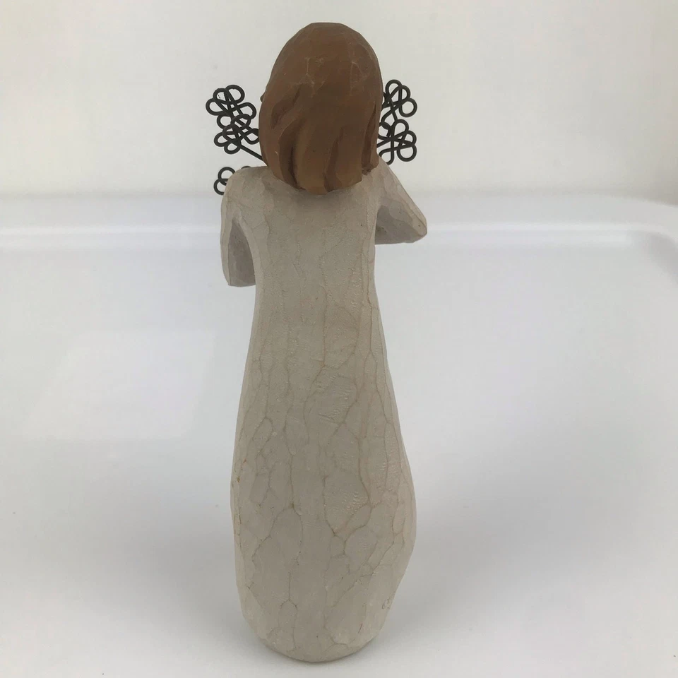 Willow Tree Friendship 5.25" Figurine Metal Flowers Demdaco 2004 Susan Lordi - Image 4 of 4